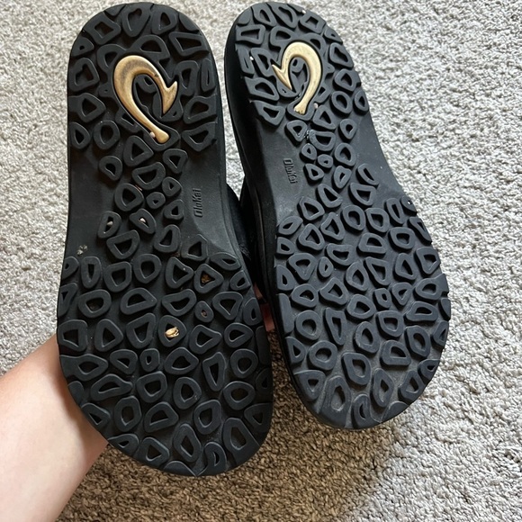 OluKai Ohana-M Men's Size 7 Black Beach Thong Slip On Flip Flop Sandals - Picture 3 of 5